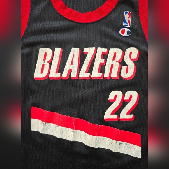 Vintage Champion Clyde Drexler #22 Portland Trailblazers Jersey XL Size 48 - Picture 6 of 7